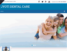 Tablet Screenshot of jyotidentalcare.com